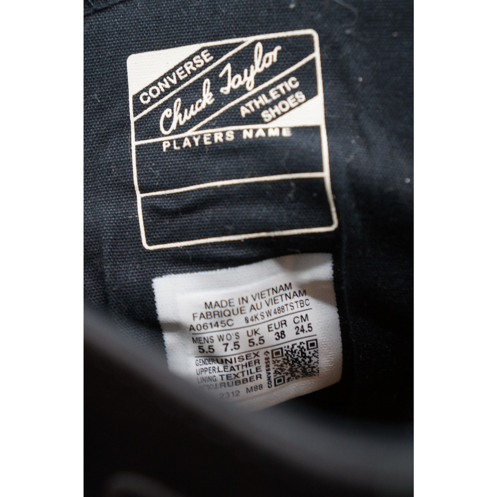 Converse Chuck 70 De Luxe Heel Leather High Boots Womens Size 7.5 Black Shoes - Picture 12 of 12